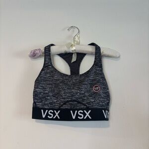 Victoria's Secret Black and White Marble Racerback Sports Bra- NWWT